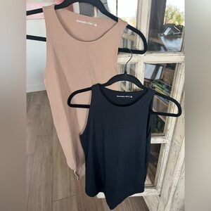 Ribbed Abercrombie bodysuit set